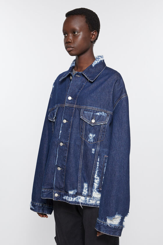 (image for) Unique Selling Point Distressed denim jacket - Relaxed fit